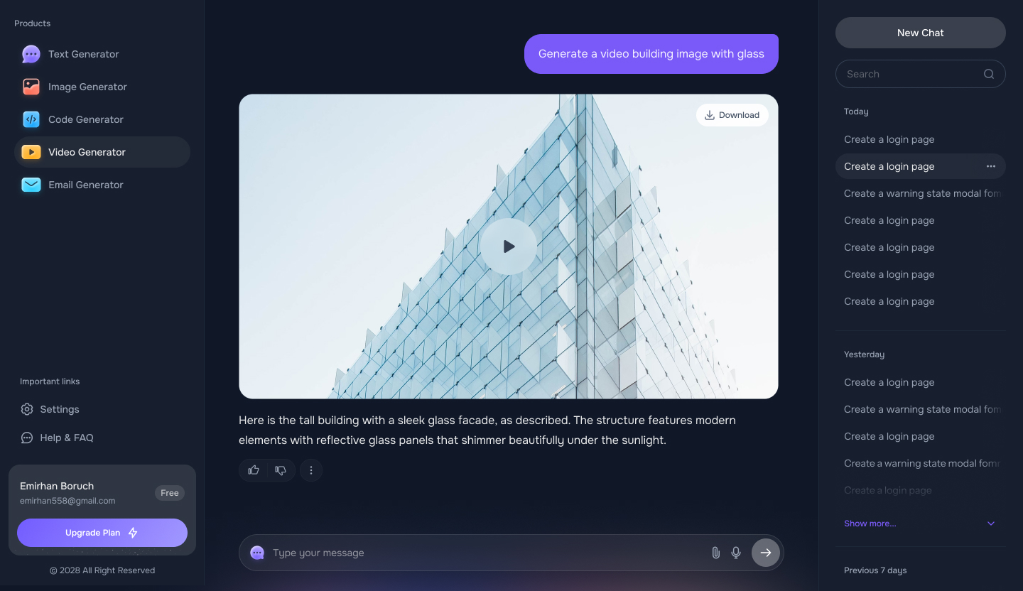 Trigger to action automation (dark mode)
