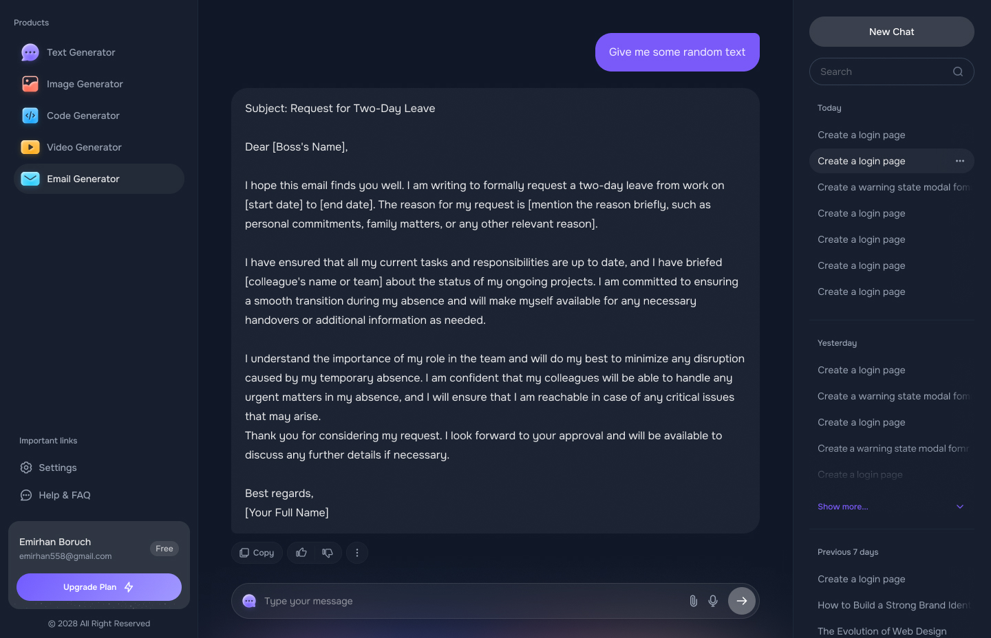 Expense tracking and ROI view (dark mode)