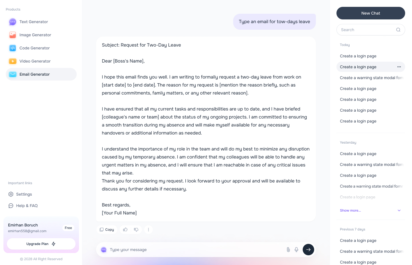 Expense tracking and ROI view